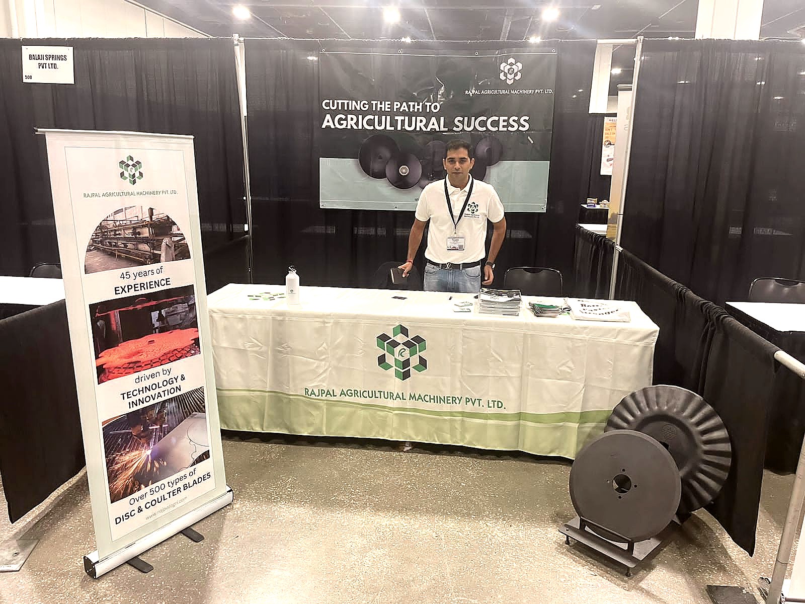 Rajpal Agricultural Machinery booth at USA farm show
